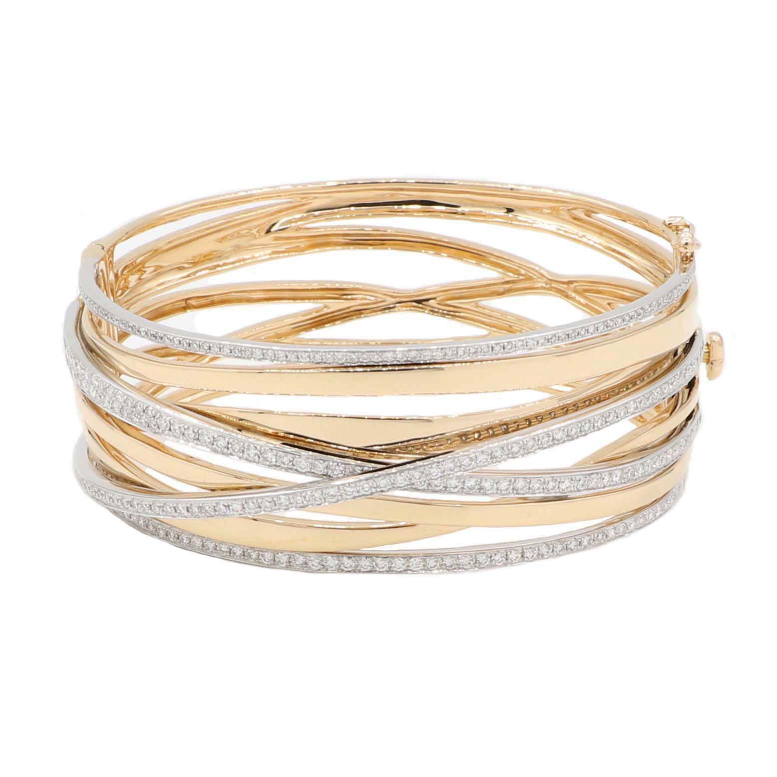 Al Coro Serenata Armreif Rosegold Weißgold mit diamanten