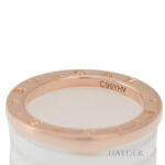 B.zero1 Ring Rosegold 18 Karat mit weißer Keramik Vorschau