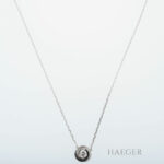Cartier Trinity Keramik Collier 40cm Weißgold 18 Karat mit 0,3ct Diamanten Vorschau