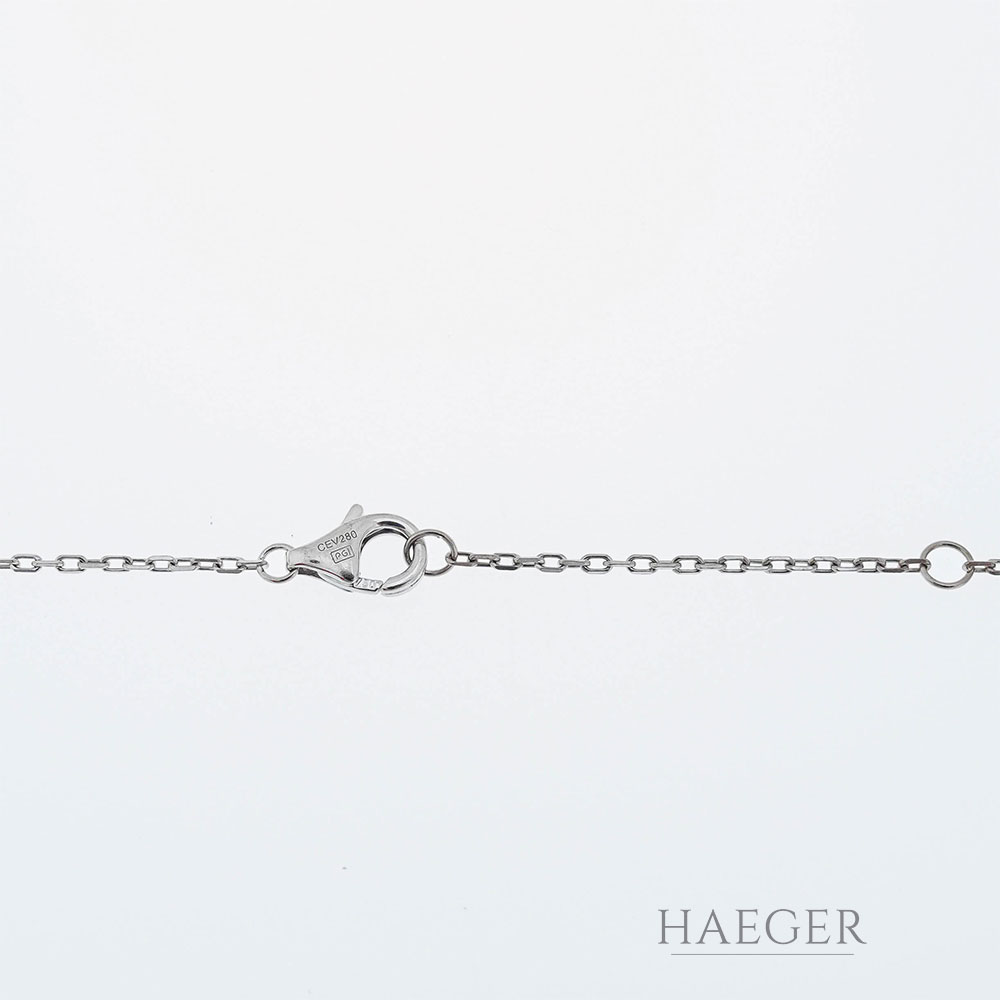 Cartier Trinity Keramik Collier 40cm Weißgold 18 Karat mit 0,3ct Diamanten