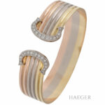 Cartier Double C Armreif 17,5cm Gold 18 Karat mit 0,8ct Diamanten Vorschau