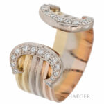 Cartier Double C Ring Gr.52 Gold 18 Karat mit 0,4ct DIamanten Vorschau