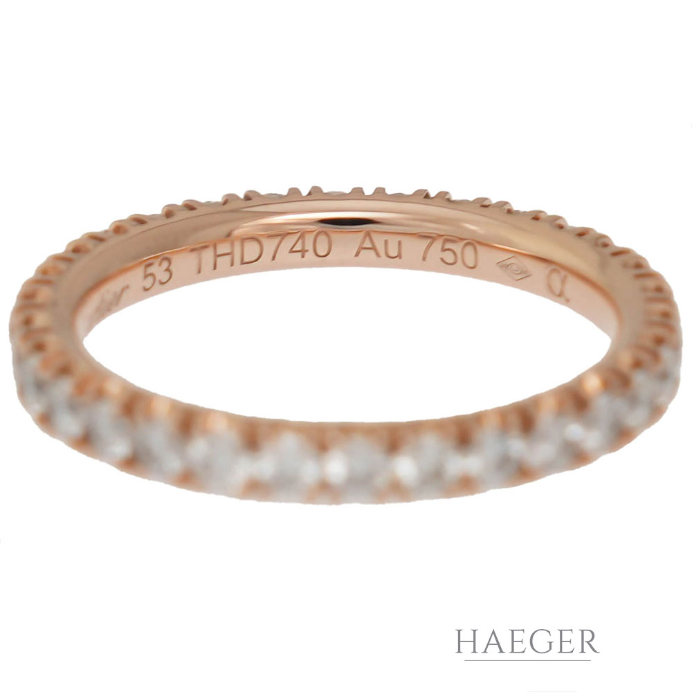 Etincelle de Cartier Trauring Gr.53 Gelbgold 18 Karat mit 1ct Diamanten
