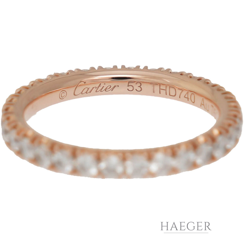 Etincelle de Cartier Trauring Gr.53 Gelbgold 18 Karat mit 1ct Diamanten
