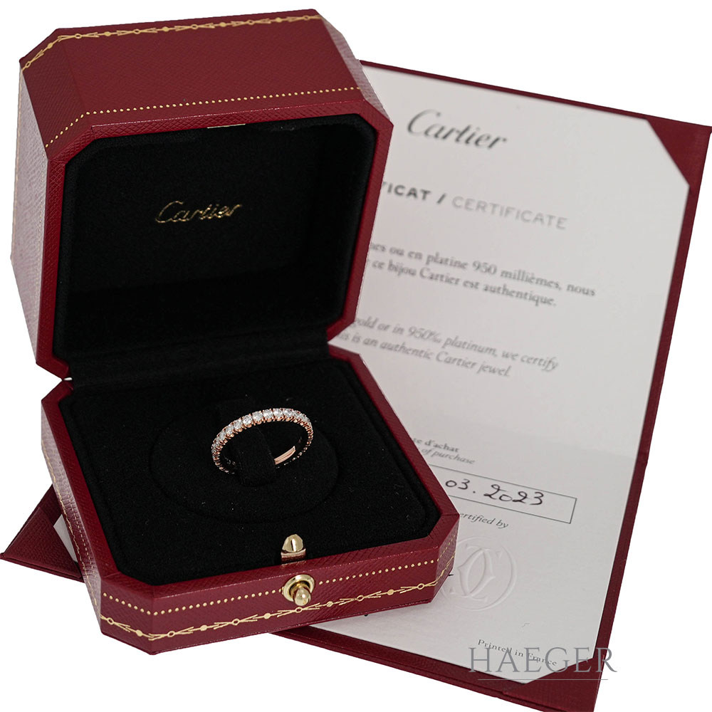Etincelle de Cartier Trauring Gr.53 Gelbgold 18 Karat mit 1ct Diamanten