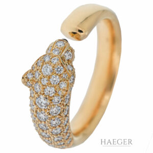 Cartier Panthere Gelbgold 18 Karat mit Diamanten