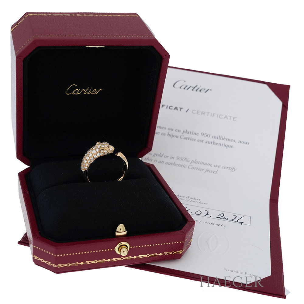 Cartier Panthere Gelbgold 18 Karat mit Diamanten