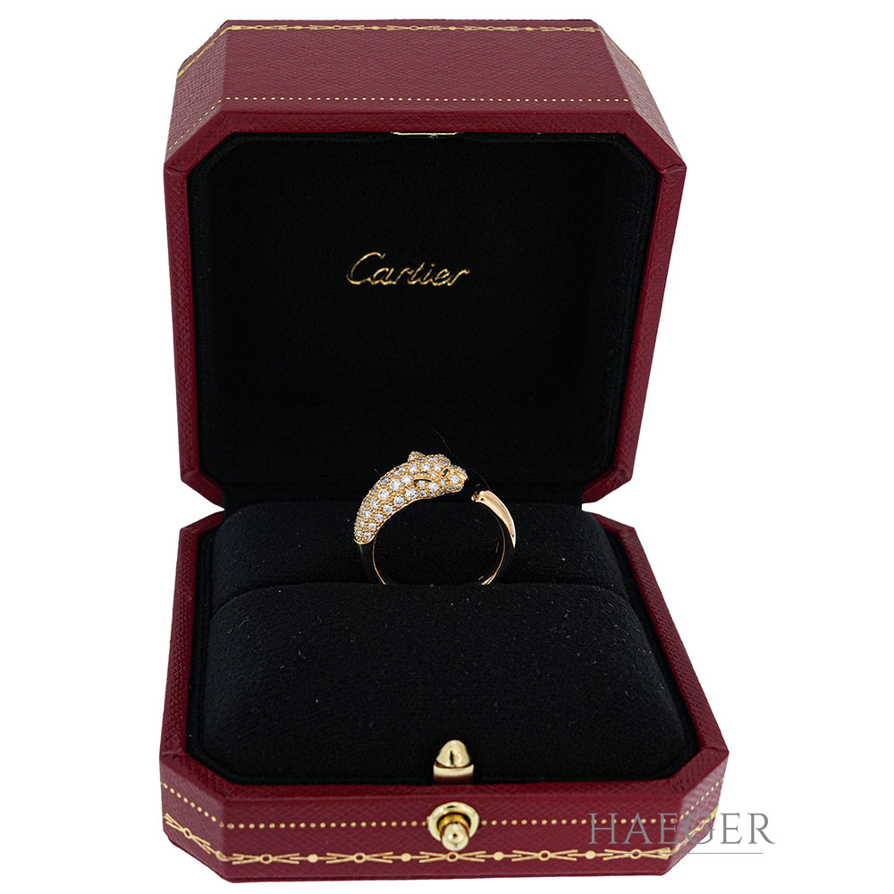 Cartier Panthere Gelbgold 18 Karat mit Diamanten