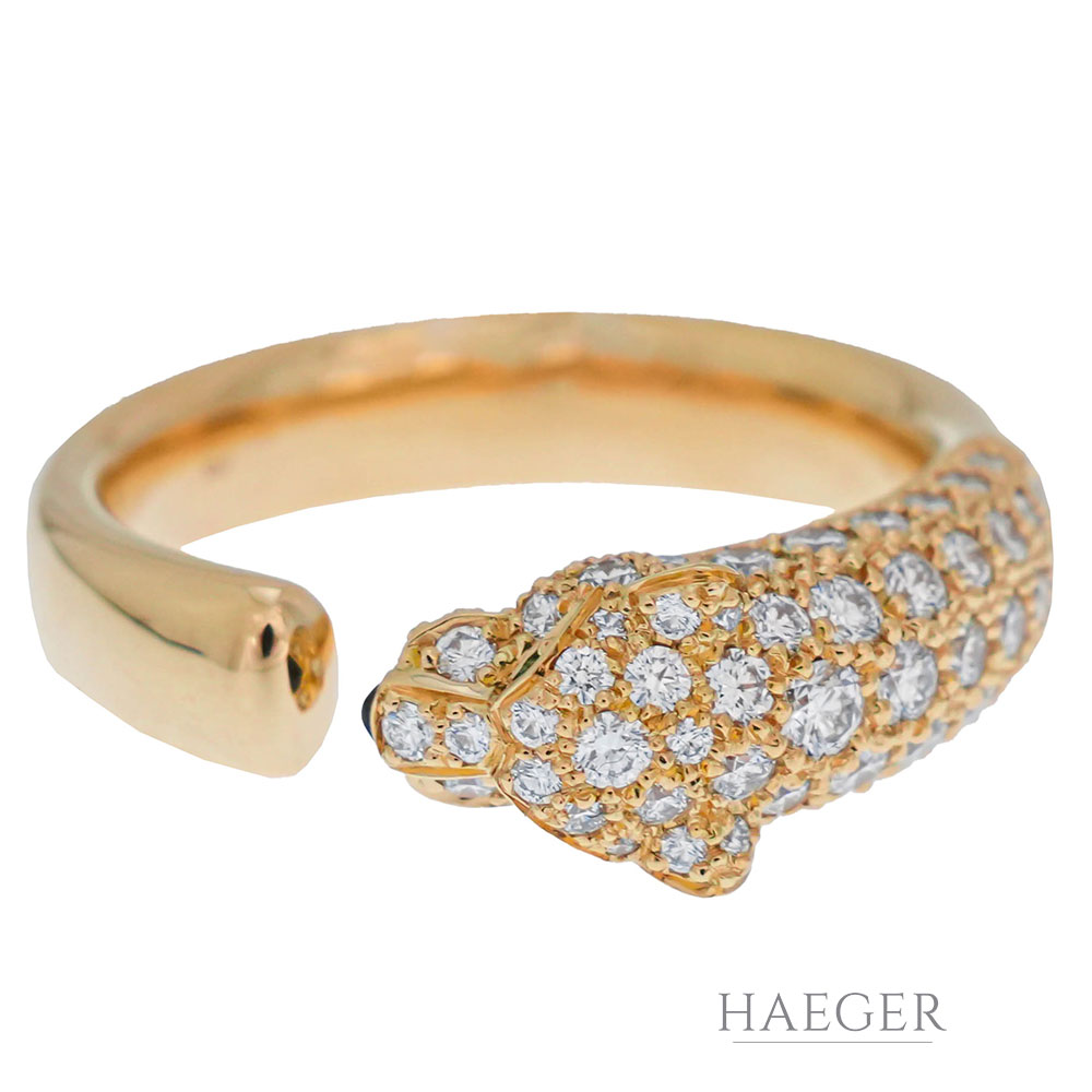 Cartier Panthere Gelbgold 18 Karat mit Diamanten