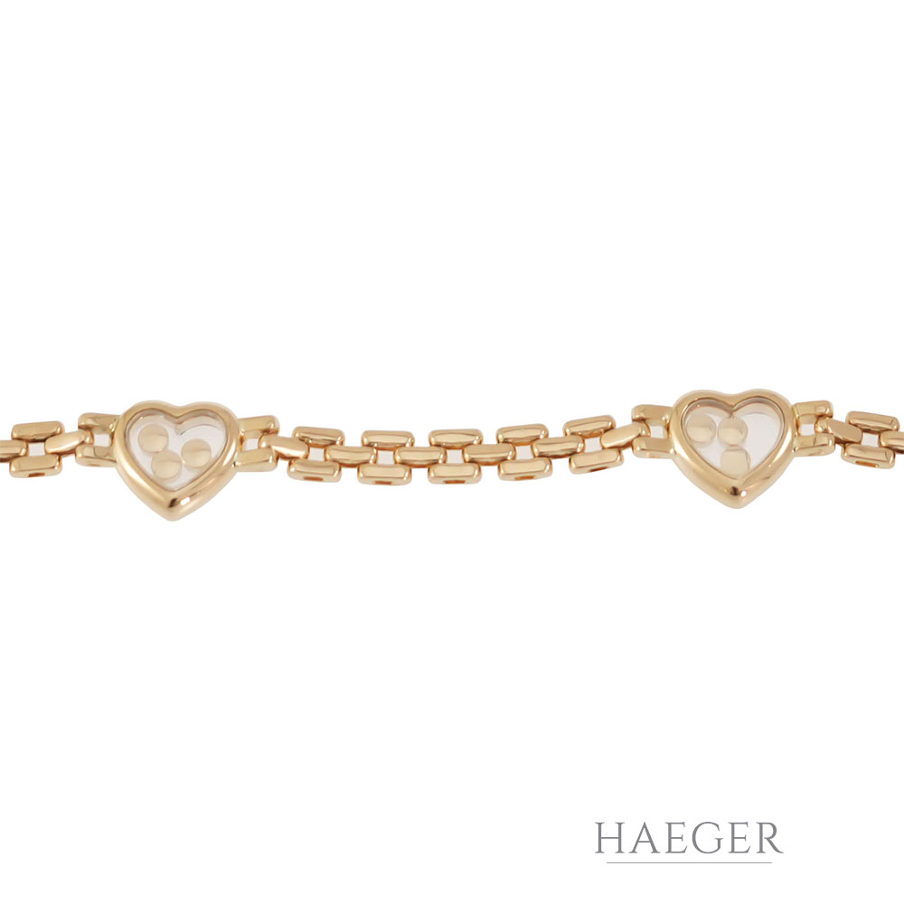 Chopard Happy Diamonds Armband 20cm Gelbgold 18 Karat mit Diamanten