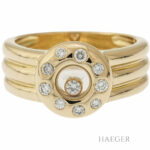 Chopard Happy Diamond Ring Gr.58 Gelbgold 18 Karat mit originalem Zertifikat Vorschau