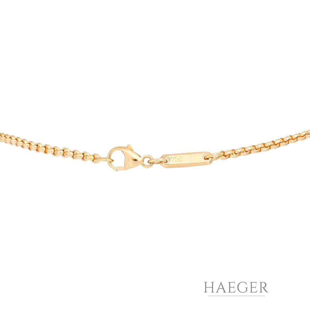 Chopard Happy Diamonds Kette Gelbgold 18 Karat mit Diamanten