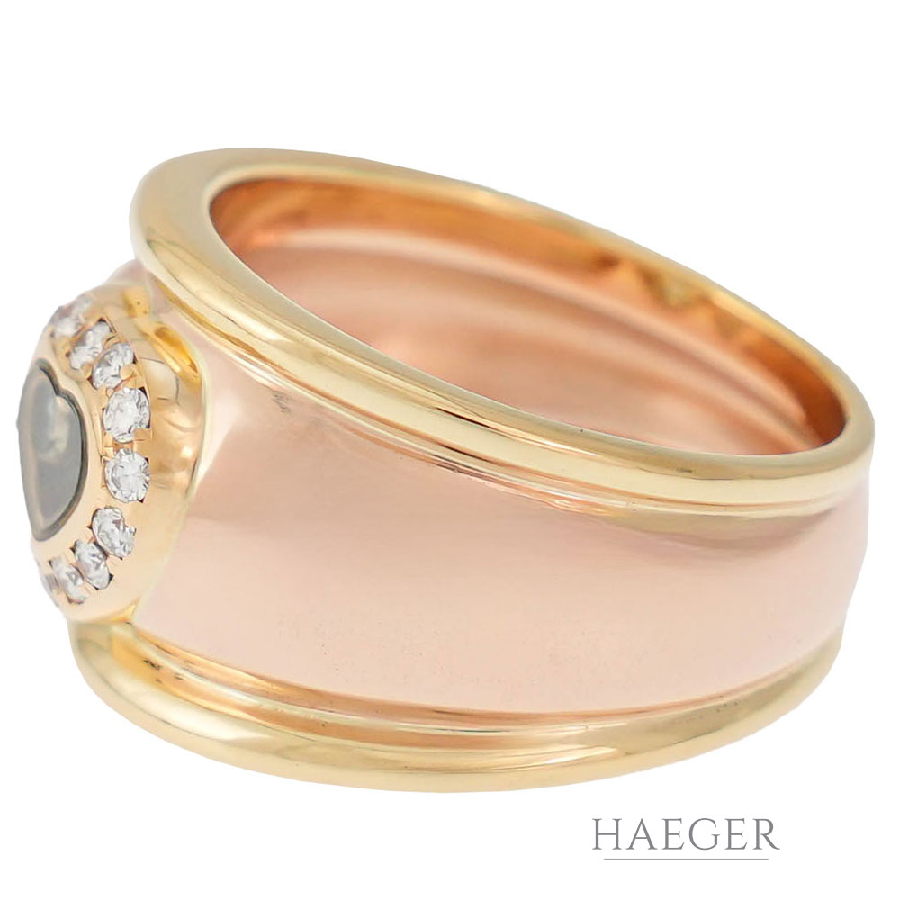Chopard Happy Diamonds Ring Gr.58 Gelbgold 18 Karat mit Diamanten
