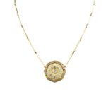 Collier Gelbgold 18 Karat mit Diamanten Vorschau
