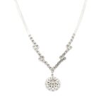 Collier Weißgold 14 Karat mit Diamanten Vorschau