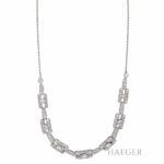 Collier Weißgold 18 Karat mit Diamanten Vorschau
