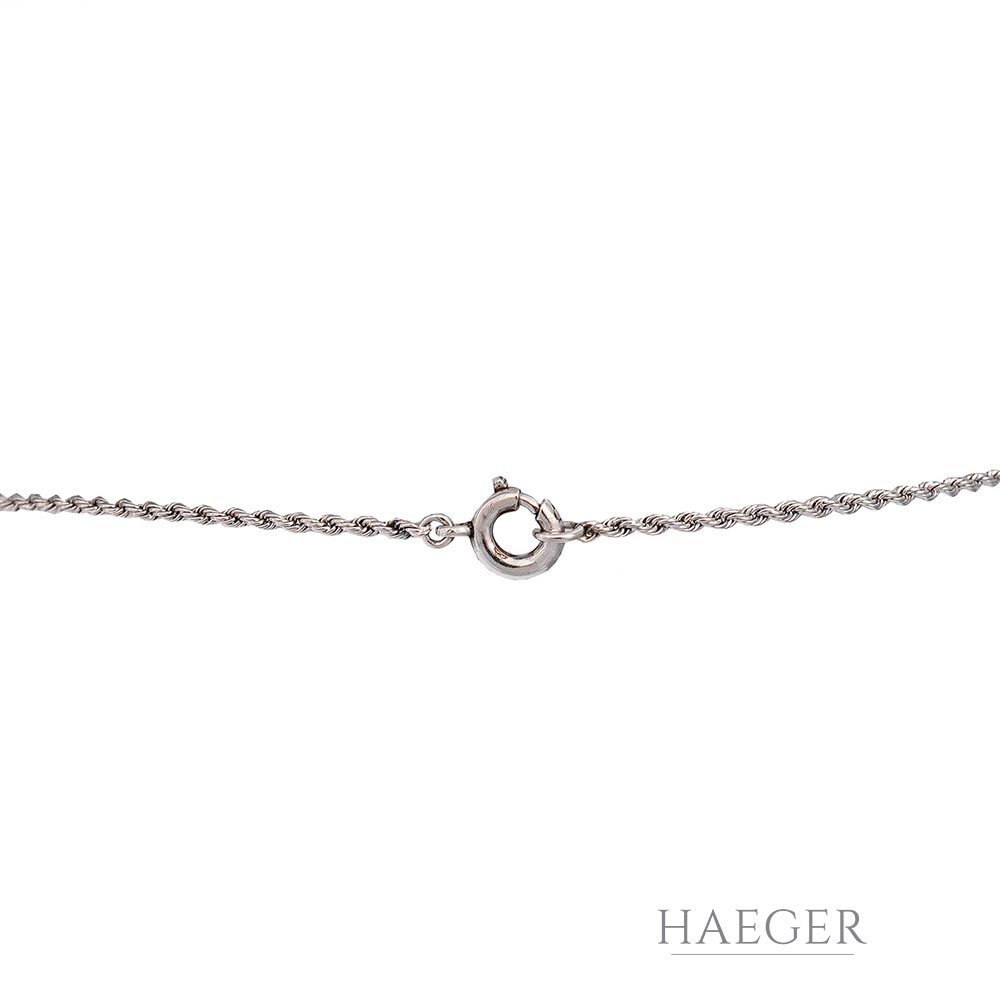 Collier Weißgold 18 Karat mit Diamanten