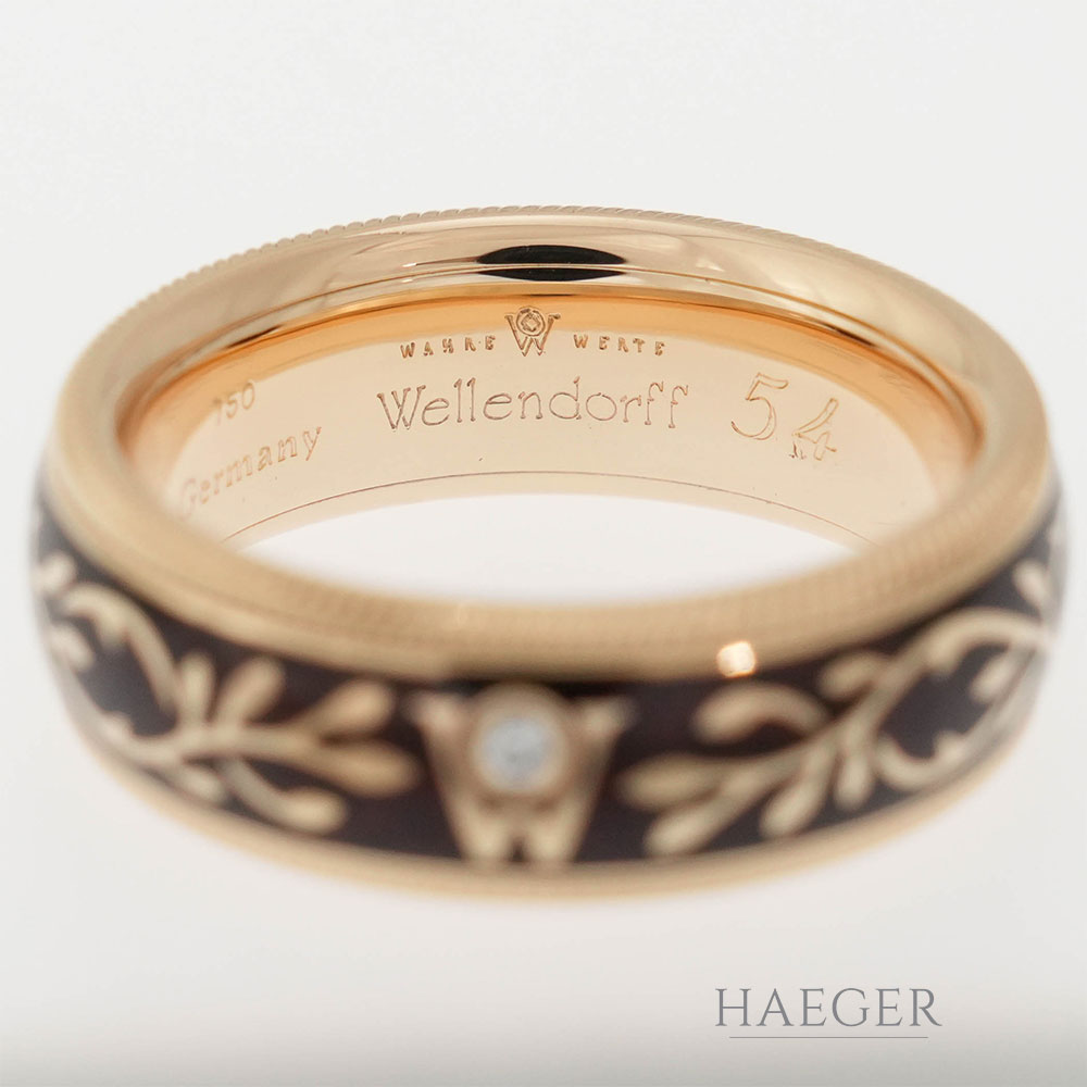 Wellendorff Trüffel SF Mokka Ring Gr.54 Gold 18 Karat