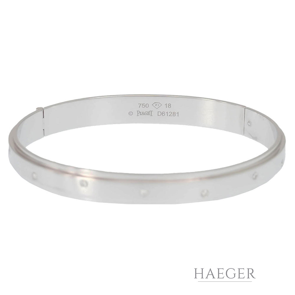 Piaget Armreif Weissgold 18 Karat mit Diamanten