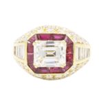 Ring mit einem Diamanten im Emerald Cut von 2,58 ct G vvs1 Vorschau