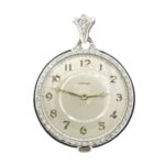 Tiffany Platin Taschenuhr Handaufzug Vorschau