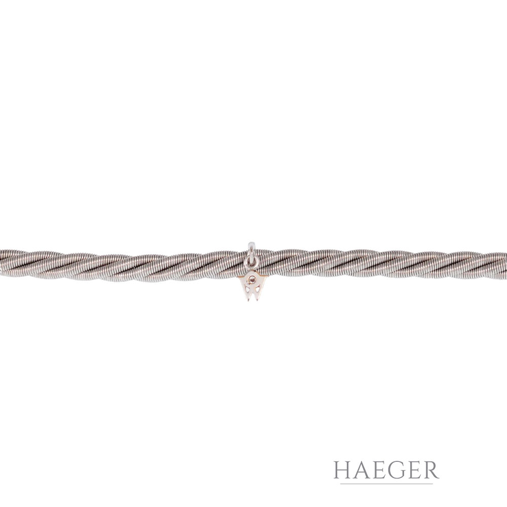 Collier Wellendorff Weißgold 18 Karat mit Diamant