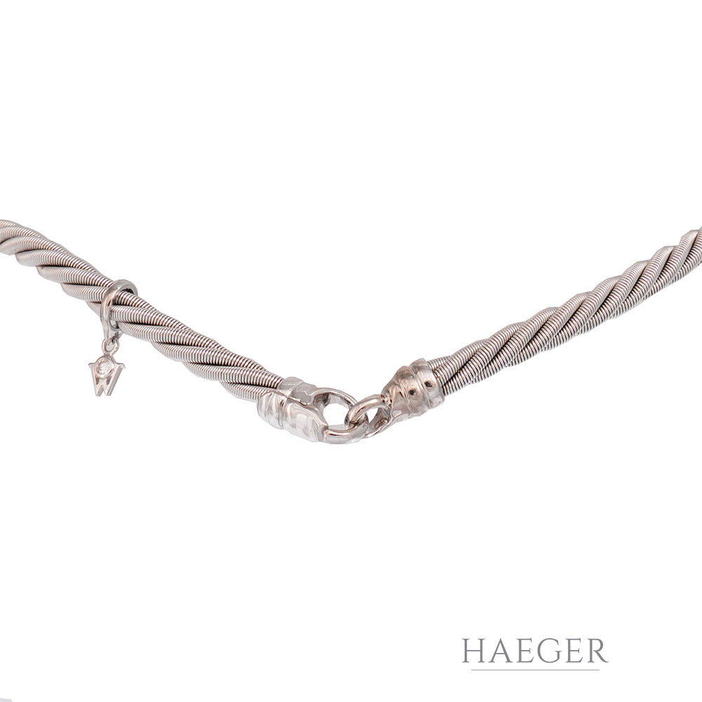 Collier Wellendorff Weißgold 18 Karat mit Diamant