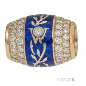 Wellendorff Anhänger Gelbgold 18 Karat mit Diamanten