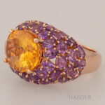 Amethyst Citrin Ring Rosegold 18 Karat Vorschau