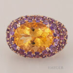 Amethyst Citrin Ring Rosegold 18 Karat Vorschau