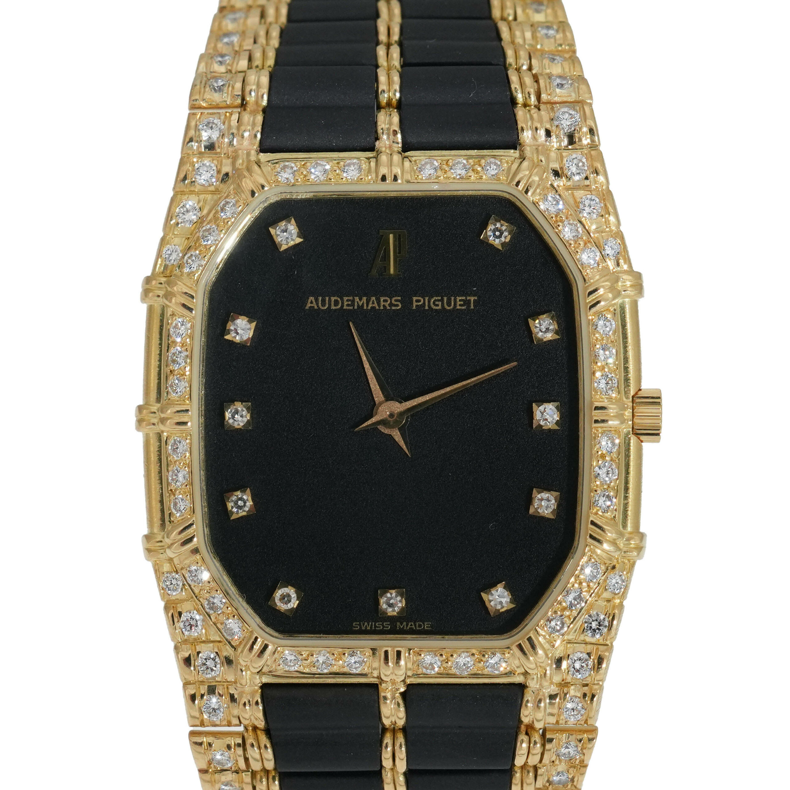 Audemars Piguet Damenuhr Factory Diamant Gelbgold 18K