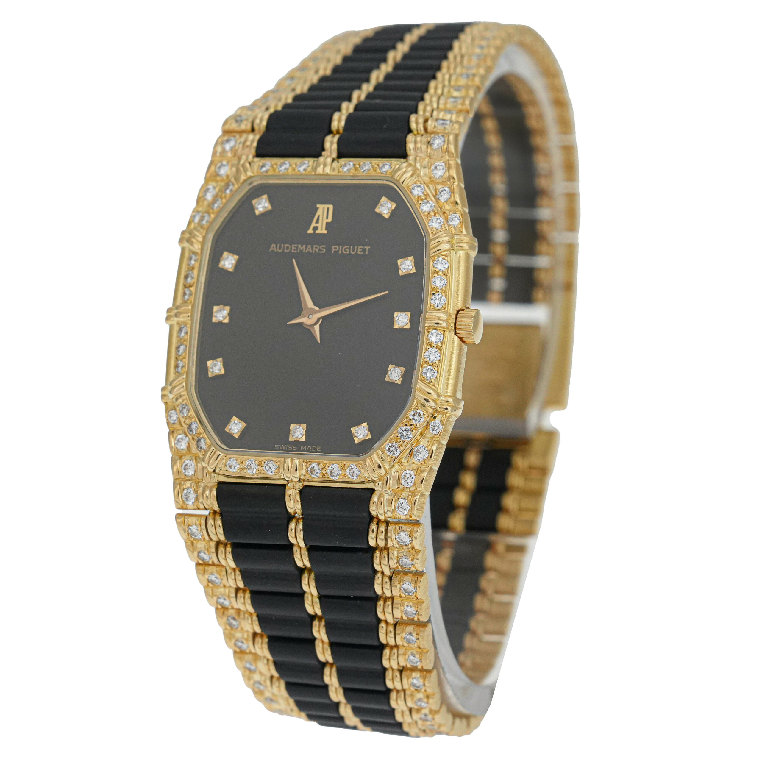 Audemars Piguet Damenuhr Factory Diamant Gelbgold 18K