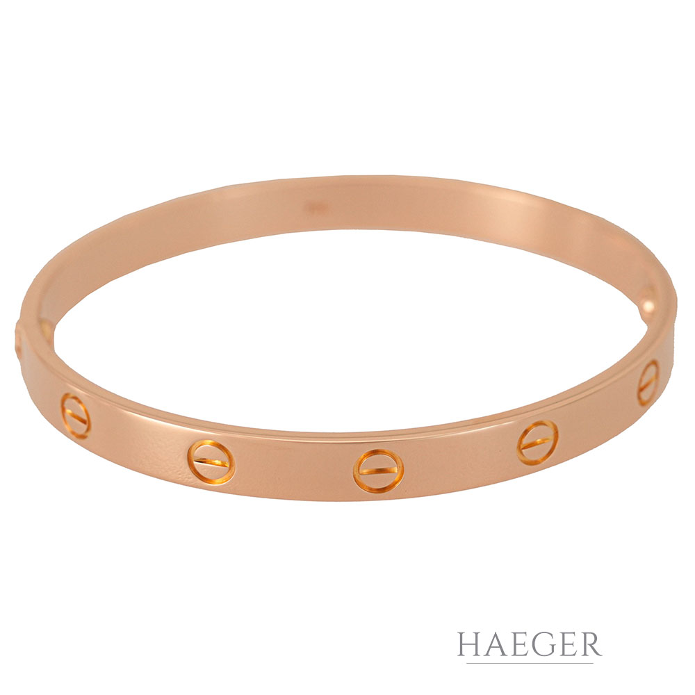 Cartier Love Armreif klassisches Modell Gr.18 Roségold 18 Karat