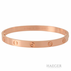 Cartier Love Armreif klassisches Modell Gr.19 Roségold 18 Karat Full Set 2024