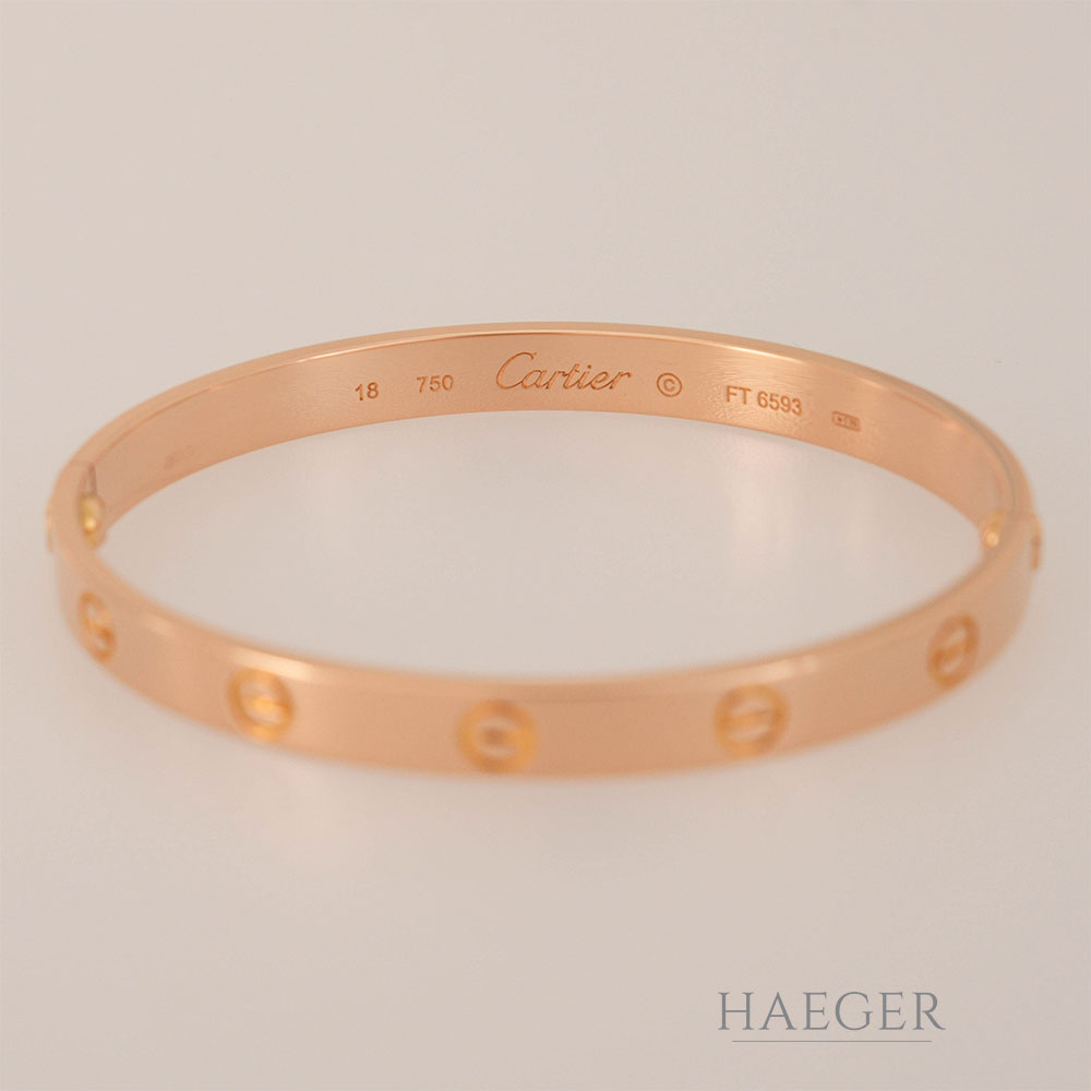 Cartier Love Armreif klassisches Modell Gr.18 Roségold 18 Karat