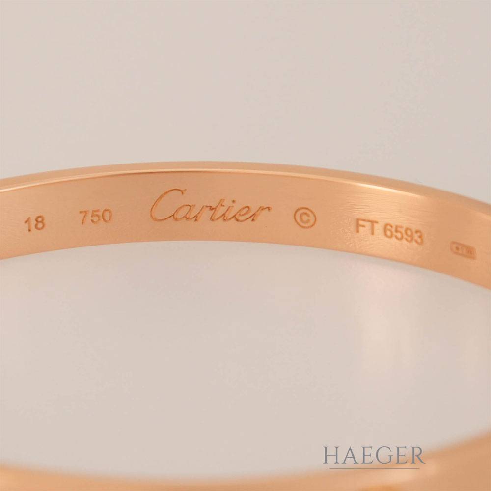 Cartier Love Armreif klassisches Modell Gr.18 Roségold 18 Karat