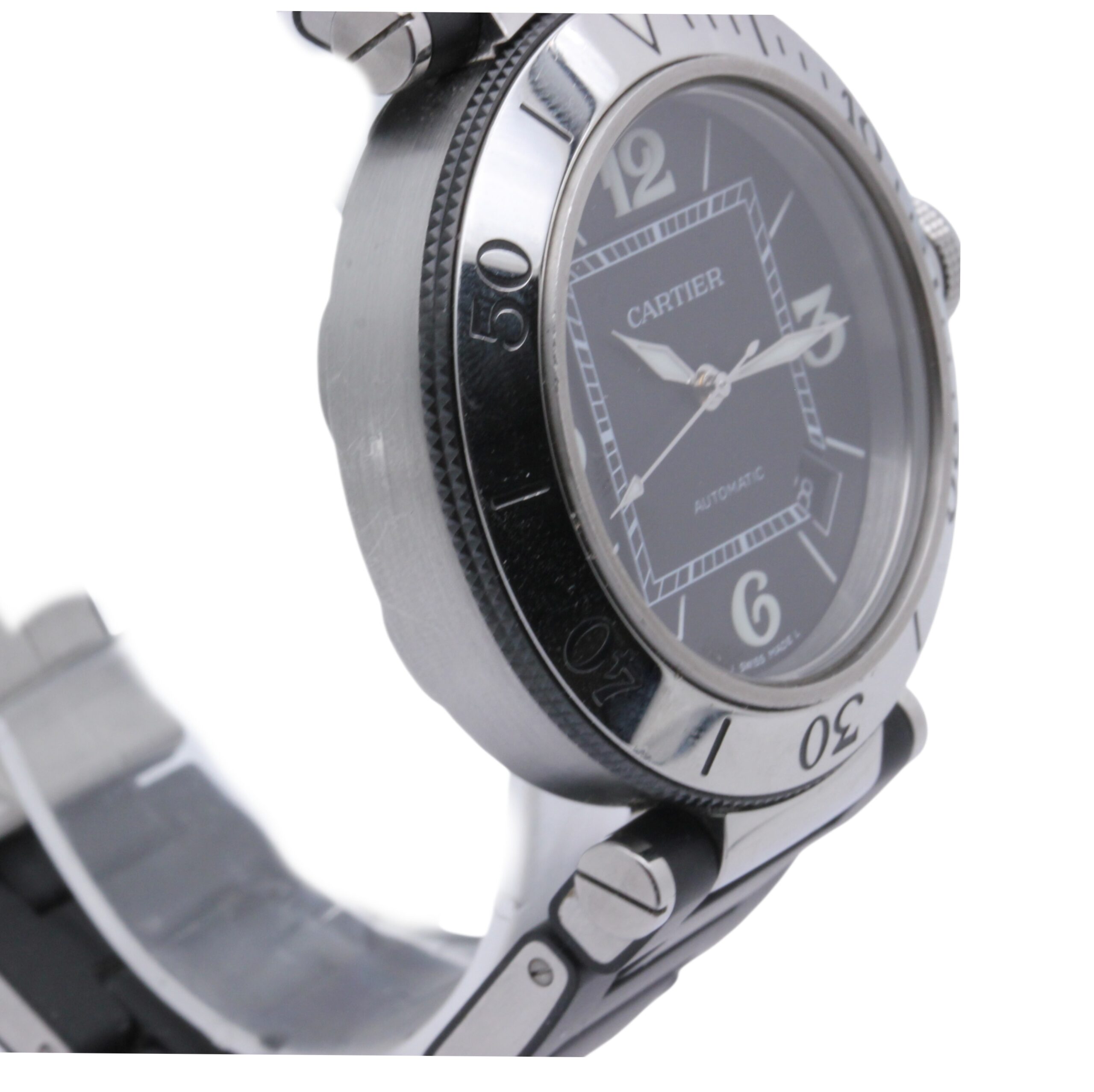 Cartier Pasha Seatimer Ref. W31077U2 Edelstahl / Kautschuk