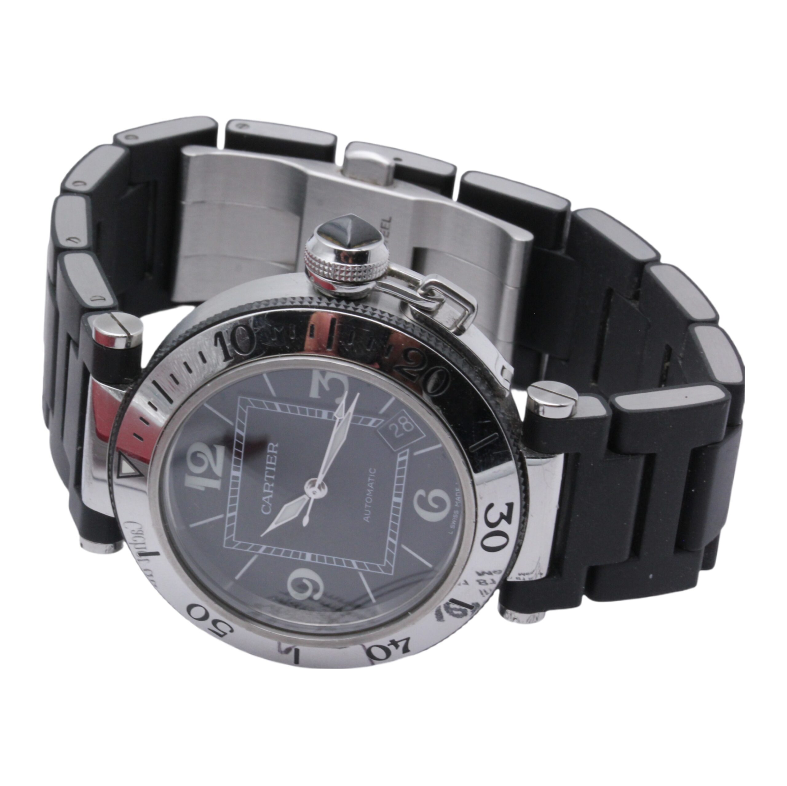 Cartier Pasha Seatimer Ref. W31077U2 Edelstahl / Kautschuk