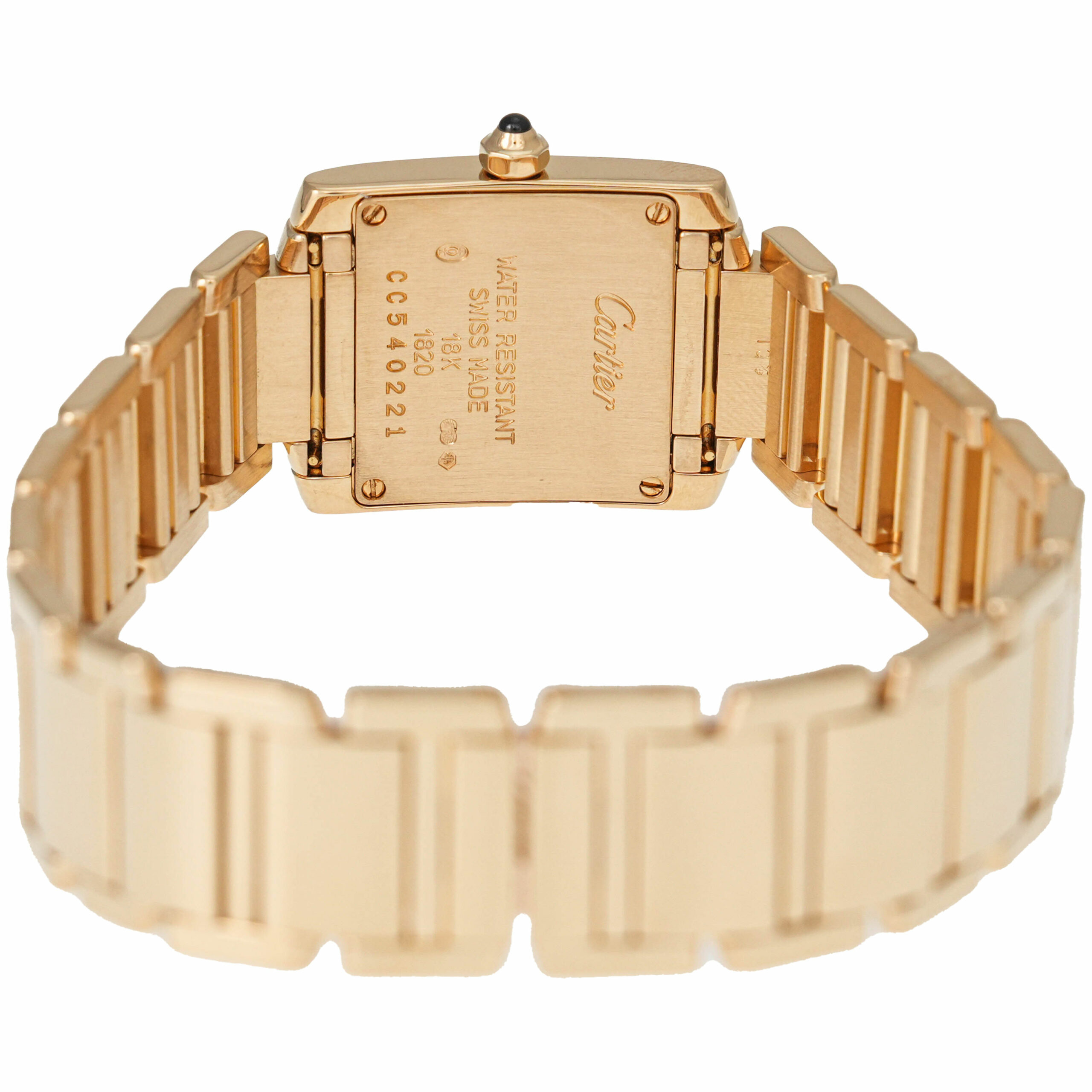 Cartier Tank Ref. 1820 Gold 18K mit original Box