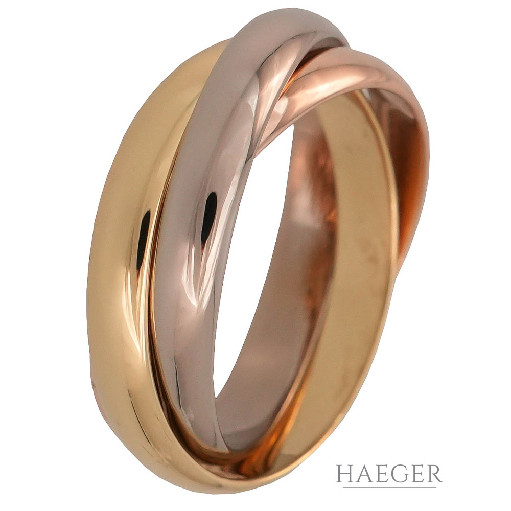 Cartier Trinity Ring Tricolor 18 Karat