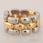 Chopard Happy Diamonds Ring Gr.54 Edelstahl, Gelbgold 18 Karat mit Diamanten Vorschau