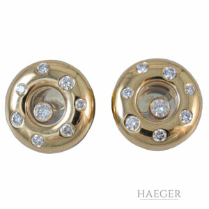 Chopard Ohrstecker Gelbgold 18 Karat mit Diamanten