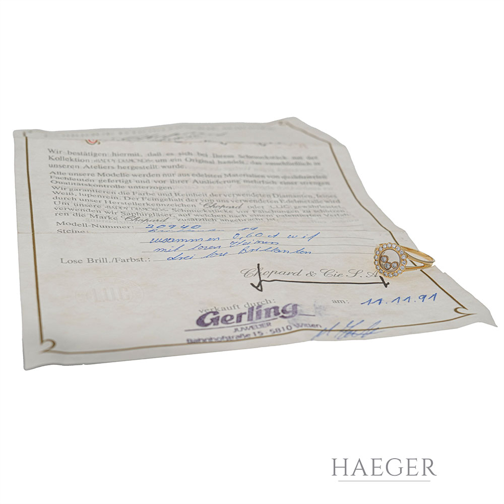 Chopard Happy Diamonds Ring Gelbgold 18 Karat