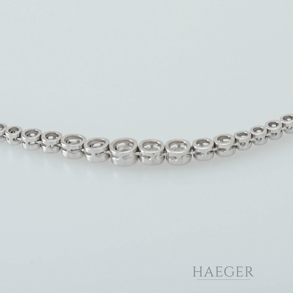 Collier 14 Karat Weißgold mit Diamanten