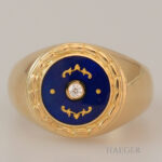 Faberge Ring Gelbgold mit Diamant 18 Karat Vorschau
