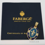 Farberge Anhänger Gelbgold 18 Karat mit Emaille und Diamanten Vorschau