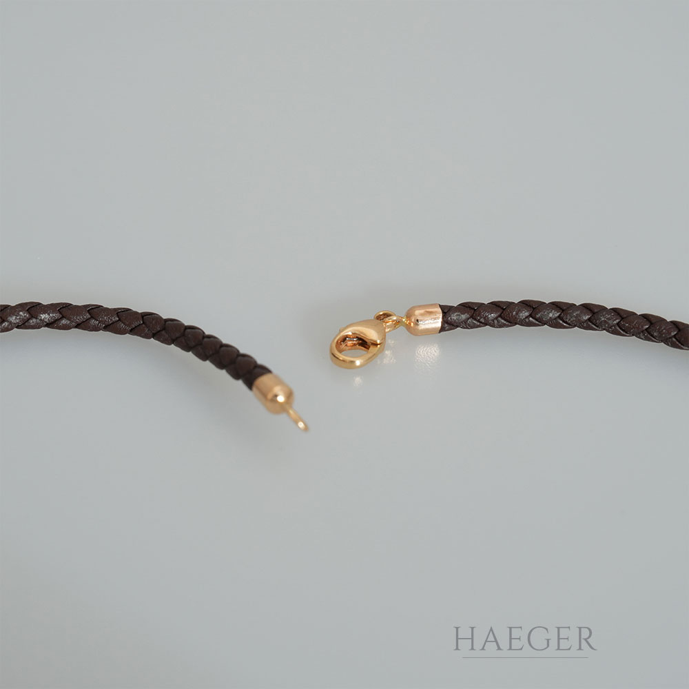 Leo Wittwer Halskette Rosegold 18 Karat mit Diamant
