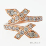 Meissen Ring Rosegold 18 Karat mit Diamanten Vorschau