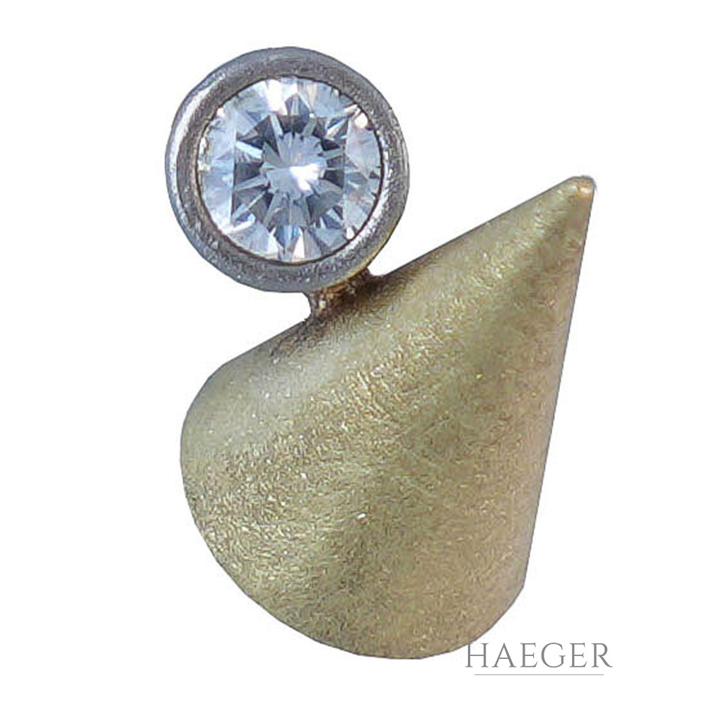 Niessing Ohrstecker Gelbgold Weissgold mit Diamanten