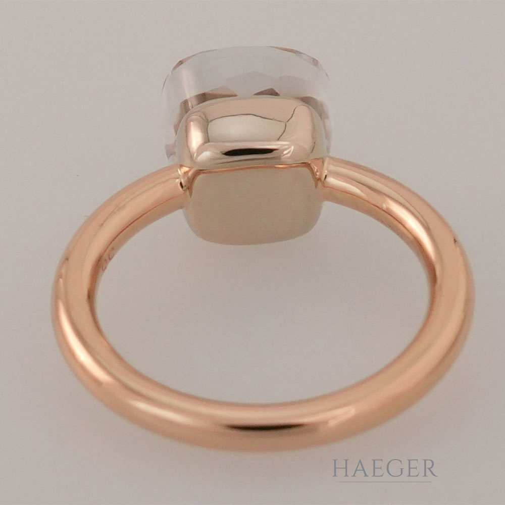 Pomellato Nudo classic Ring Rosegold Weissgold mit Topas
